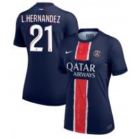 Maglia Calcio Paris Saint-Germain Lucas Hernandez #21 Prima Divisa Donna 2024-25 Manica Corta